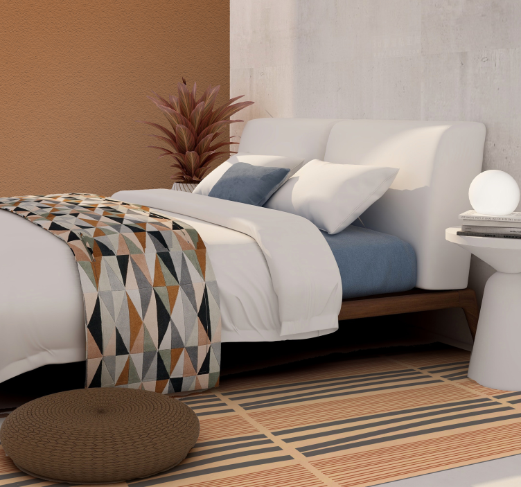 Dywan winylowy do salonu warstwowa, pasiasta elegancja - TenStickers