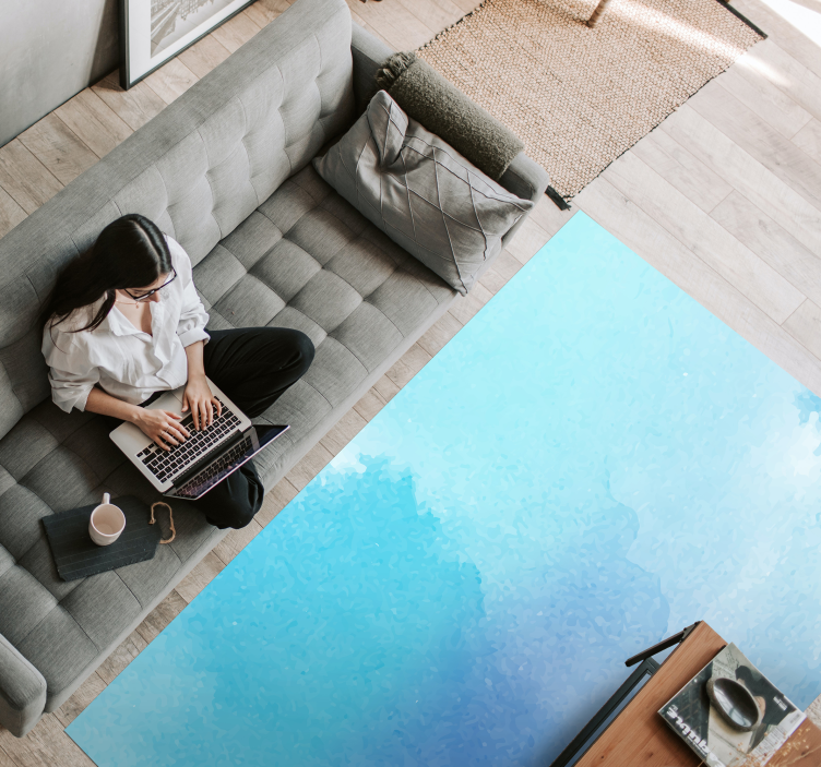 Dywan winylowy tekstura wodne ombre - TenStickers