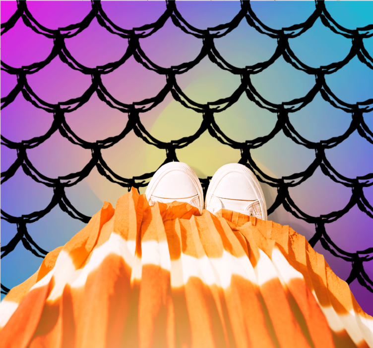 Dywan winylowy ulice kolorowy, skalowany wzór - TenStickers