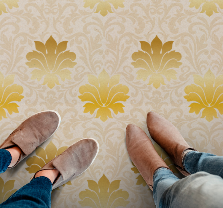 Dywan winylowy retro elegancja w stylu barokowym - TenStickers