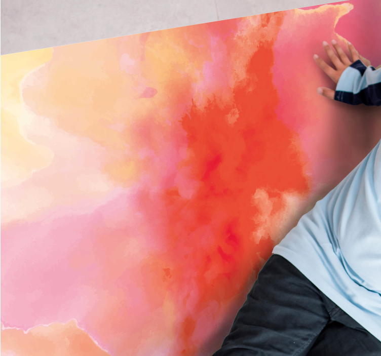 Dziecięcy dywan winylowy żywe, abstrakcyjne odcienie - TenStickers