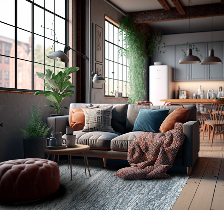 Dywan winylowy kamienie efekt cemento a rayas - TenStickers