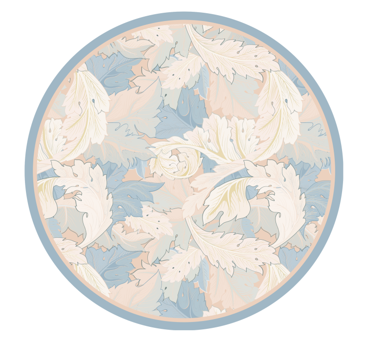 Dywan winylowy w kwiaty i rośliny miękki wzór liścia - TenStickers