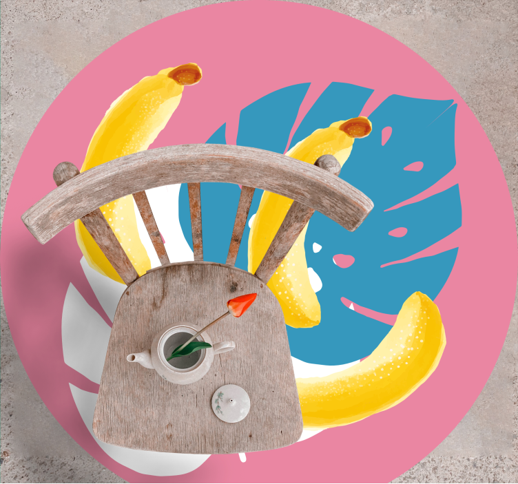 Dywan winylowy do kuchni motyw tropikalnego banana - TenStickers