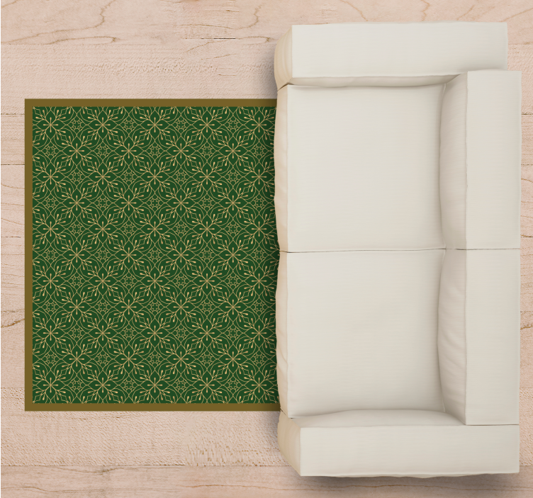 Dywan winylowy w kwiaty i rośliny wdzięczny motyw botaniczny - TenStickers