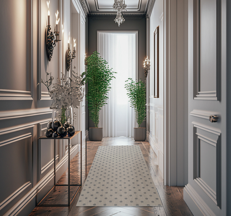 Dywan winylowy z motywem roślinnym Wzór małe kwiaty - TenStickers