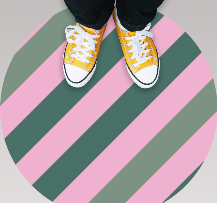 Dywan winylowy w paski jasny paskowy koncept - TenStickers