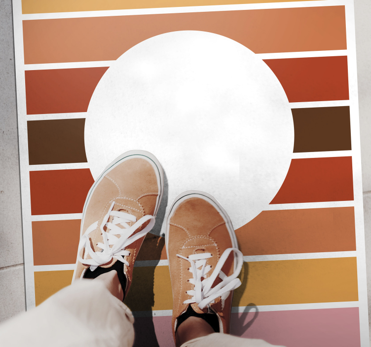 Dywan winylowy w paski projekt geometrycznych pasków - TenStickers