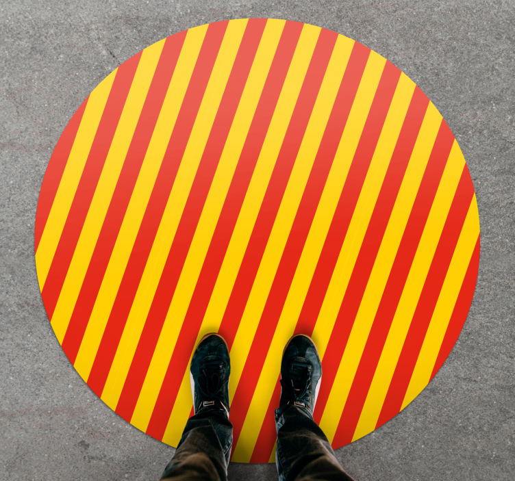 Dywan winylowy w paski w intensywnych kolorach - TenStickers