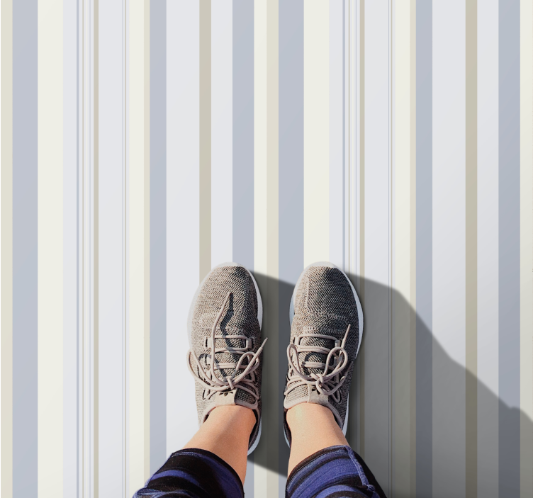 Dywan winylowy w paski z eleganckim motywem - TenStickers