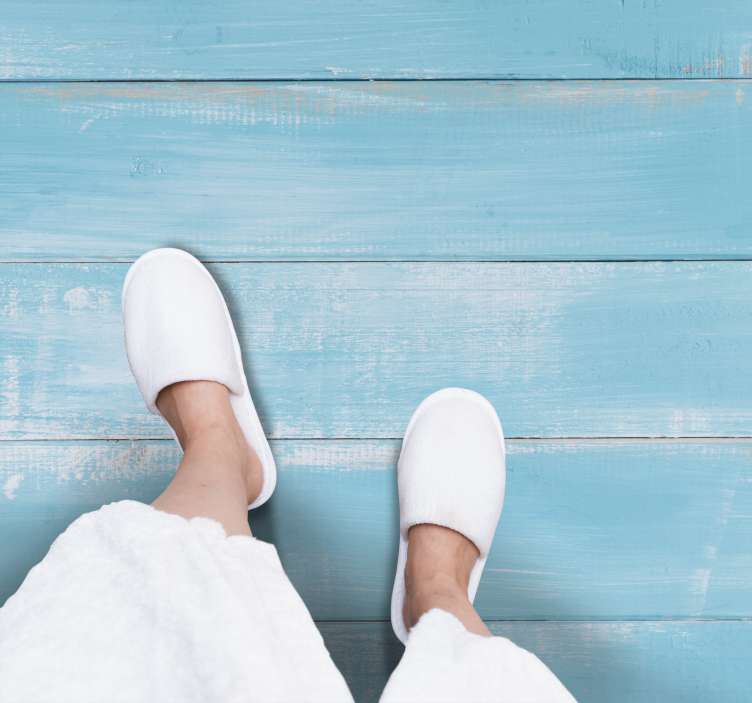 Oszałamiający niebieski dywan winylowy - TenStickers