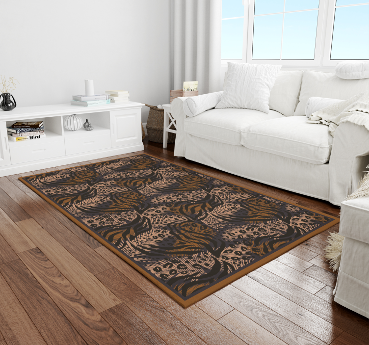 Dywan winylowy wzór zwierzęcy motyw egzotycznej dżungli - TenStickers