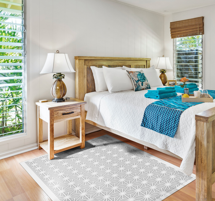 Dywan winylowy wzór geometryczny akcent geometryczny - TenStickers