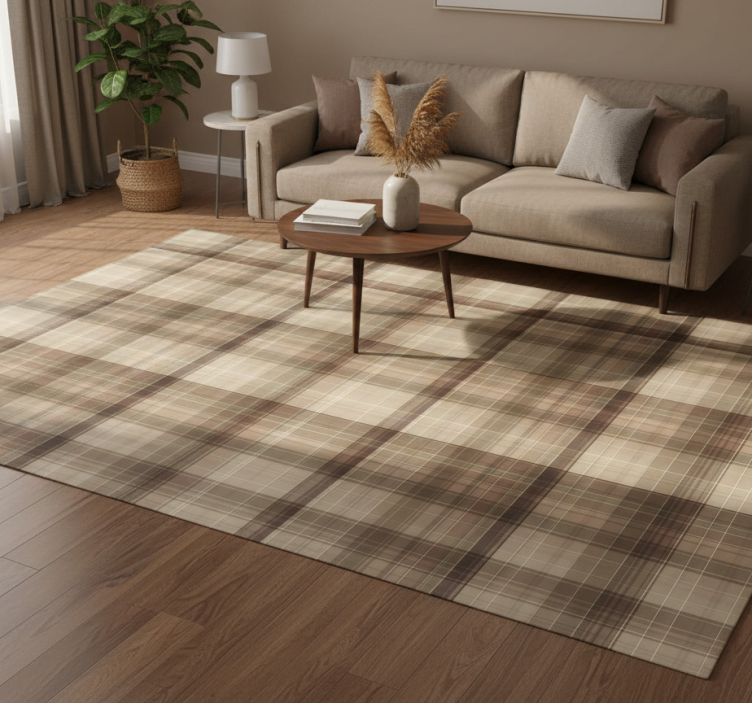 Dywan winylowy wzór geometryczny efekt tkaniny - TenStickers