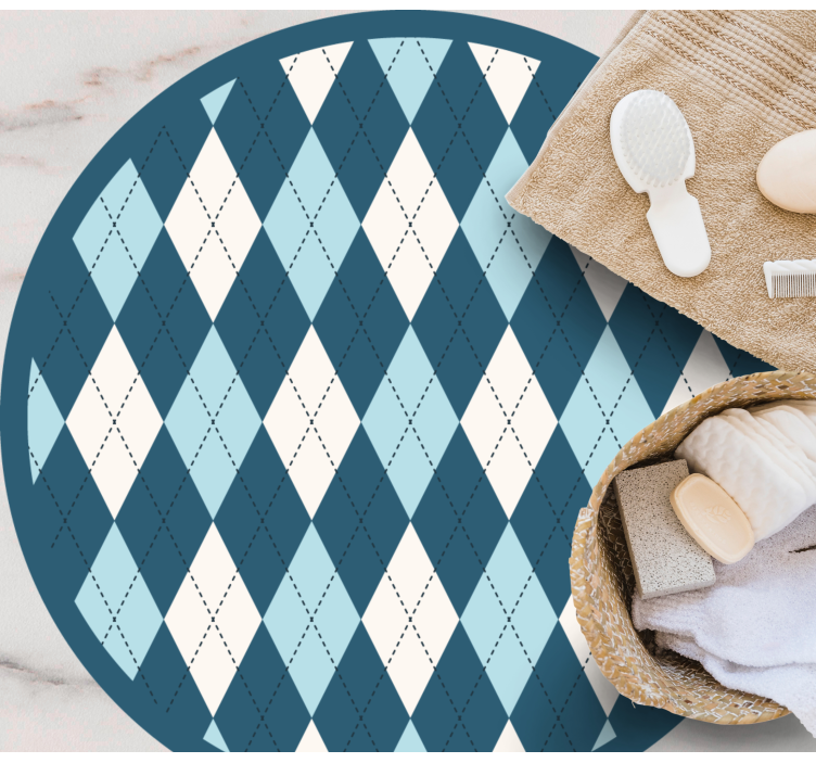 Dywan winylowy wzór geometryczny elegancja diamentów - TenStickers