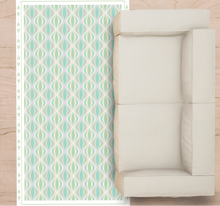 Dywan winylowy imitacja płytek krągły motyw - TenStickers