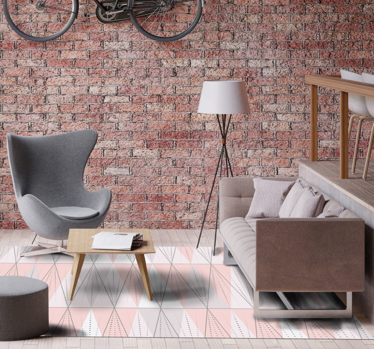 Dywan winylowy wzór geometryczny liniowość geometryczna - TenStickers