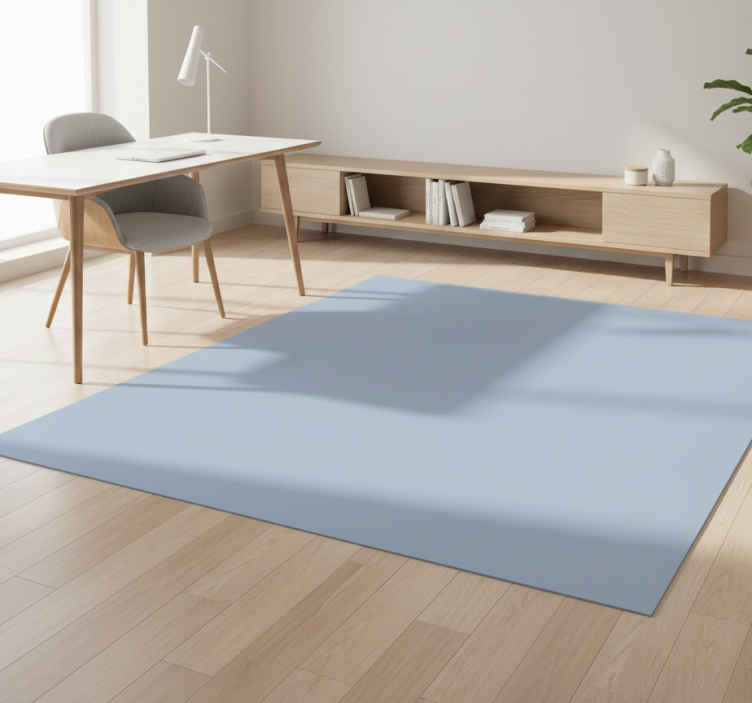 Dywan winylowy wzór geometryczny szary prosty kolor - TenStickers