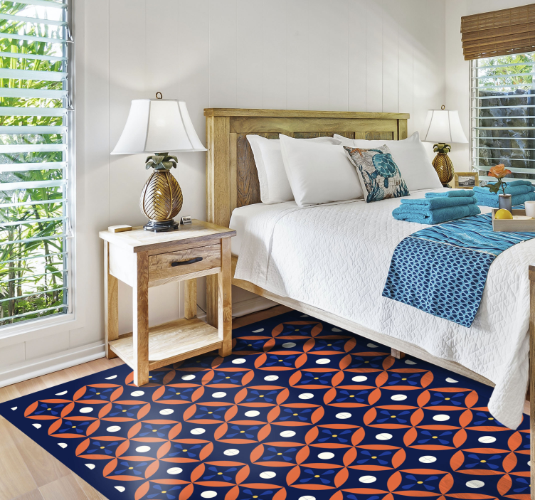 Dywan winylowy wzór geometryczny w stylu geometrycznym - TenStickers