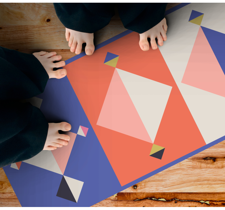 Dywan winylowy wzór geometryczny formy abstrakcyjne - TenStickers