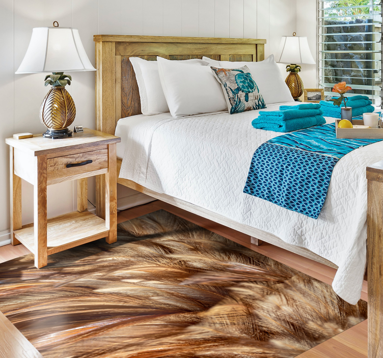 Dywan winylowy wzór zwierzęcy wirujące futro - TenStickers