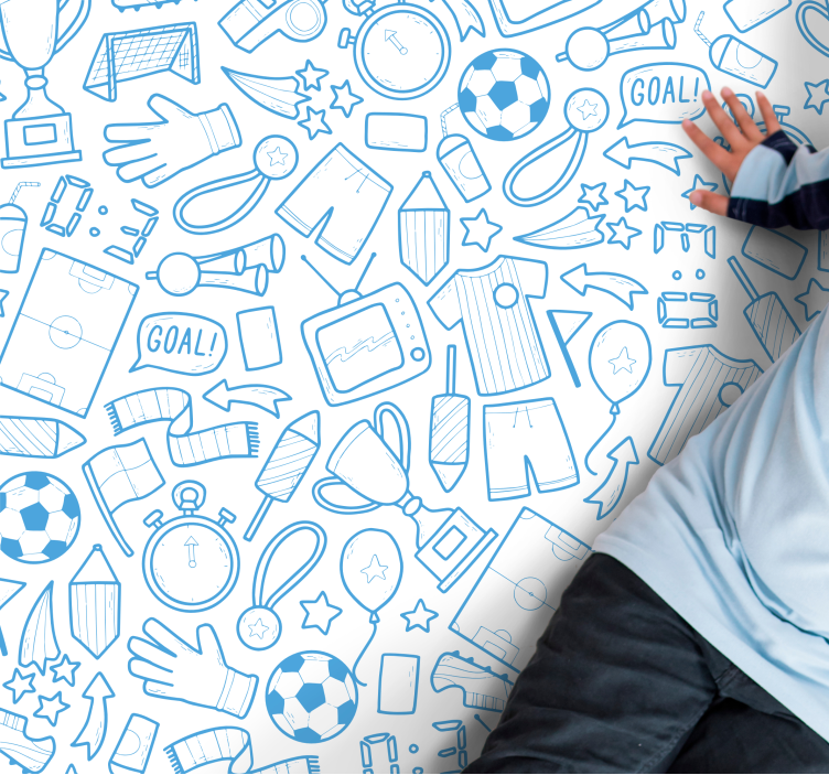 Dywan winylowy z grą elementy sportowe - TenStickers