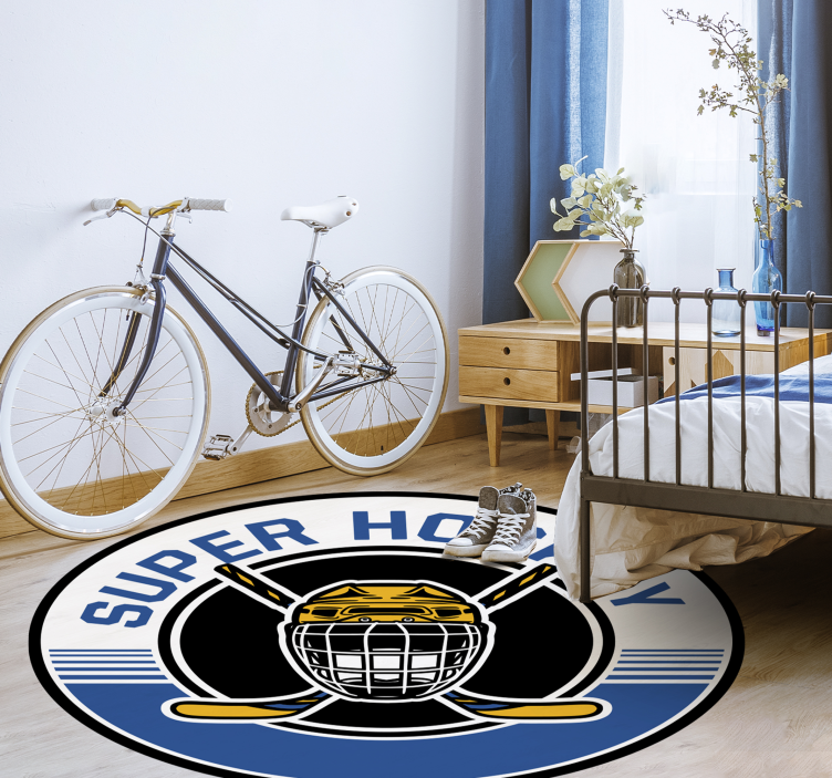 Dywan winylowy z grą godło hokejowe - TenStickers