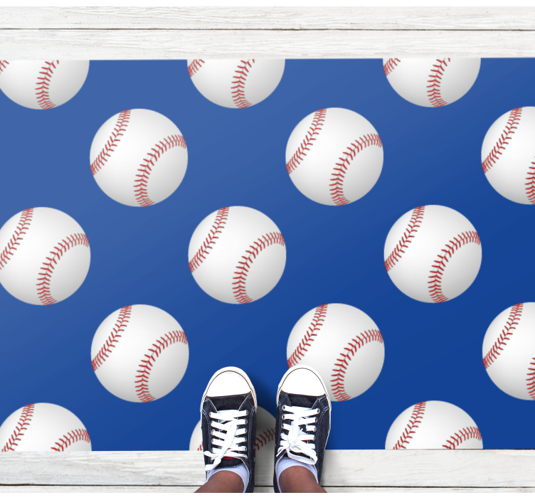 Dywan winylowy z grą motyw baseballowy - TenStickers