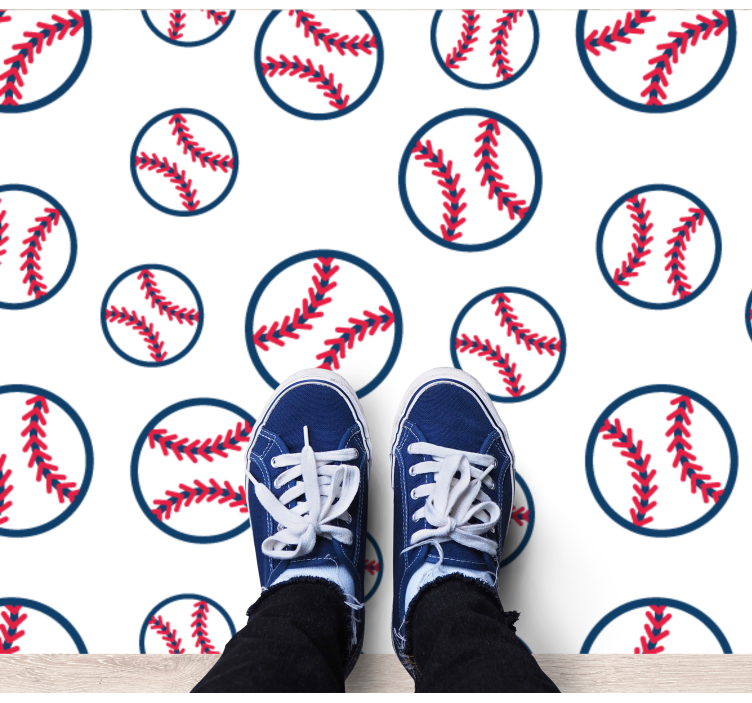 Dywan winylowy z grą wzór baseballowy - TenStickers