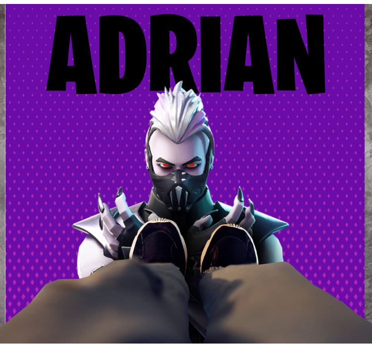 Dywan winylowy dla nastolatków personalizowana nazwa gry - TenStickers