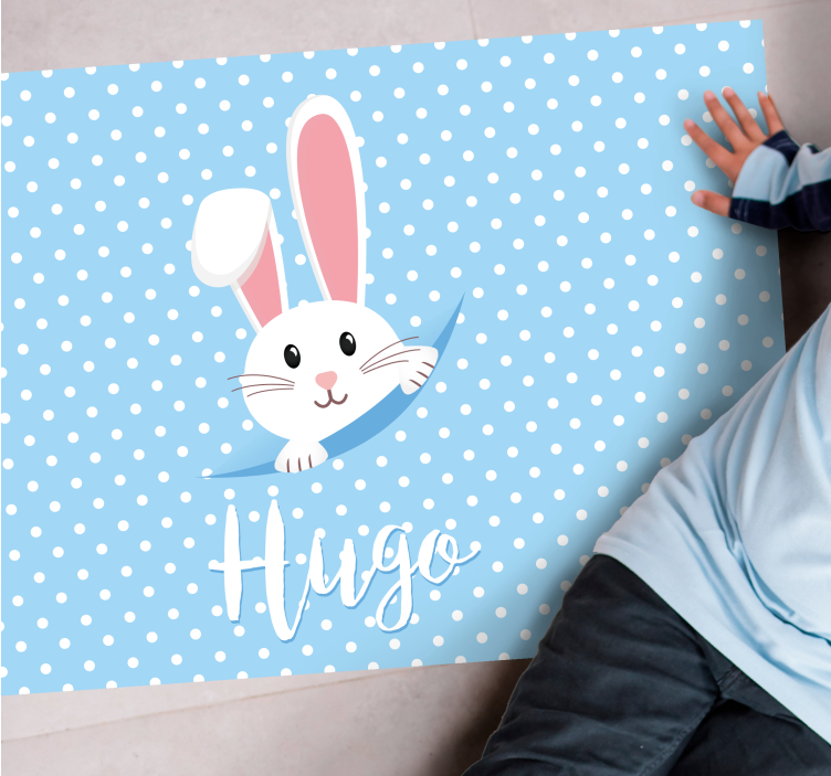 Dziecięcy dywan winylowy królik i krety - TenStickers