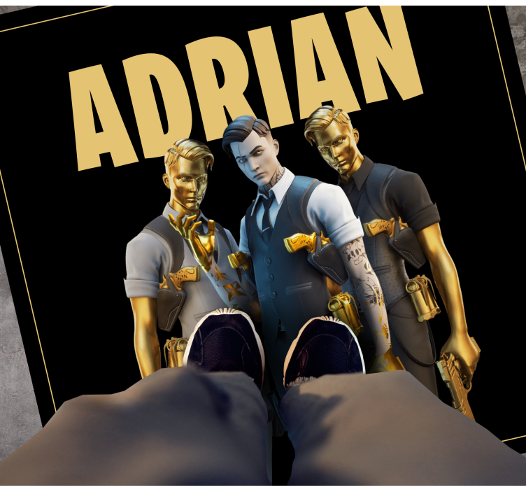 Dywan winylowy dla nastolatków niestandardowe postacie trio - TenStickers