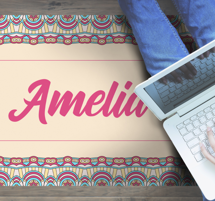 Dywan winylowy dla nastolatków boho niestandardowy projekt - TenStickers