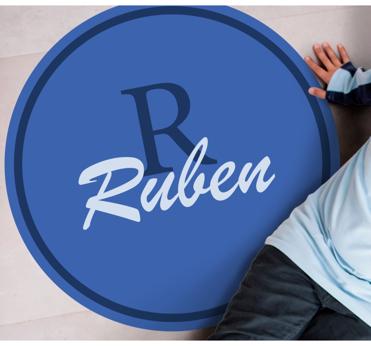 Dywan winylowy z imieniem niestandardowy krąg nazw - TenStickers