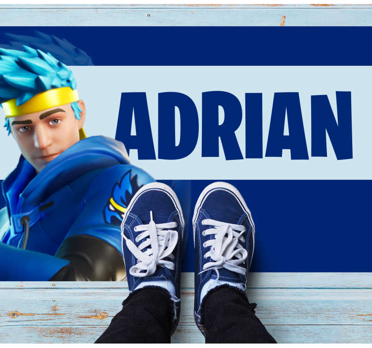 Dywan winylowy z imieniem personalizacja postaci w grach - TenStickers