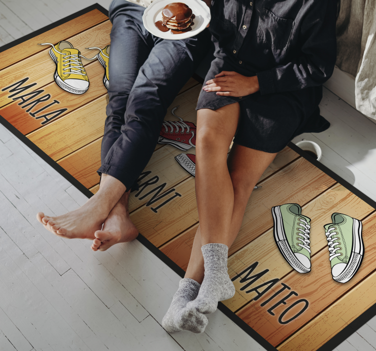 Dywan winylowy do przedpokoju ekspozycja butów na zamówienie - TenStickers