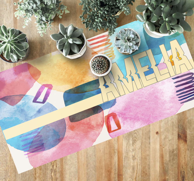 Dywan winylowy z imieniem spersonalizowana nazwa - TenStickers