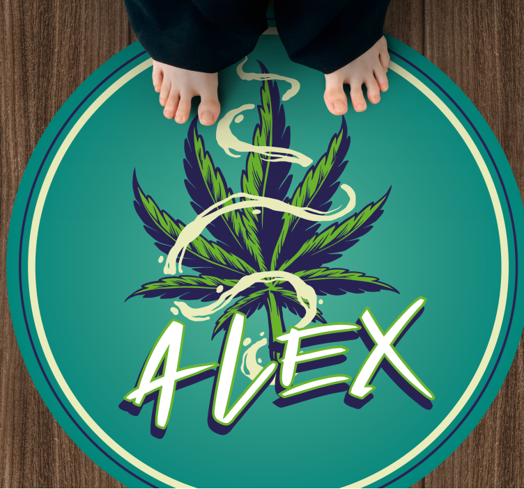 Dywan winylowy dla nastolatków krąg nazw - TenStickers