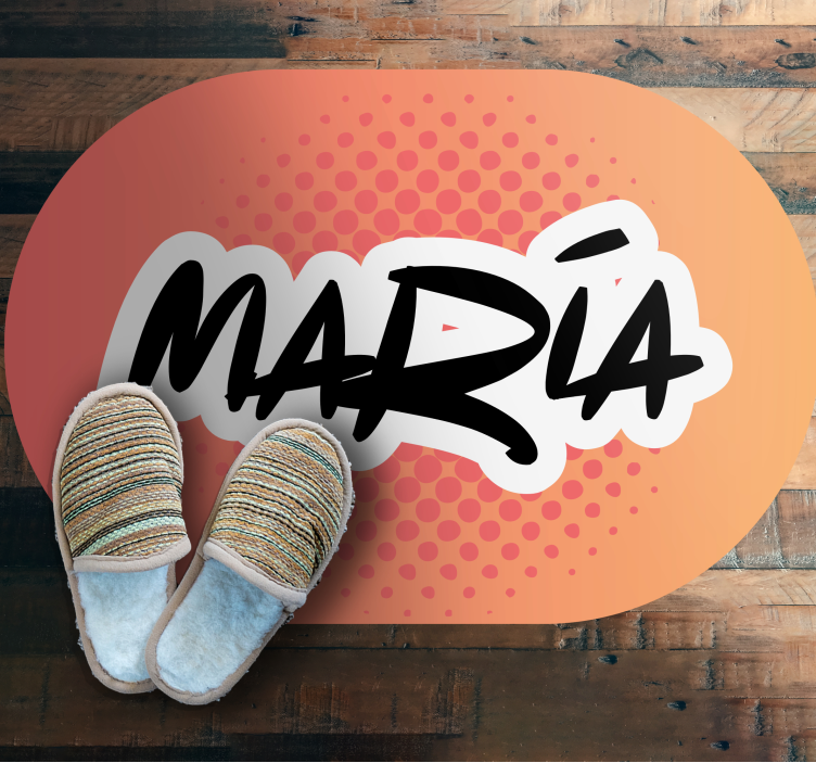 Dywan winylowy z imieniem projekt nazwy - TenStickers