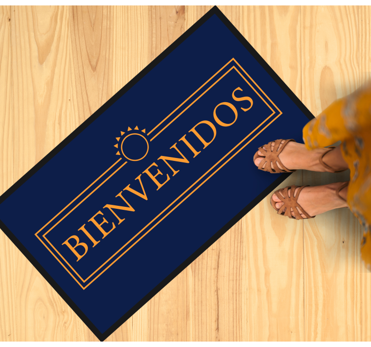 Nowoczesny dywan winylowy wiadomość powitalna - TenStickers