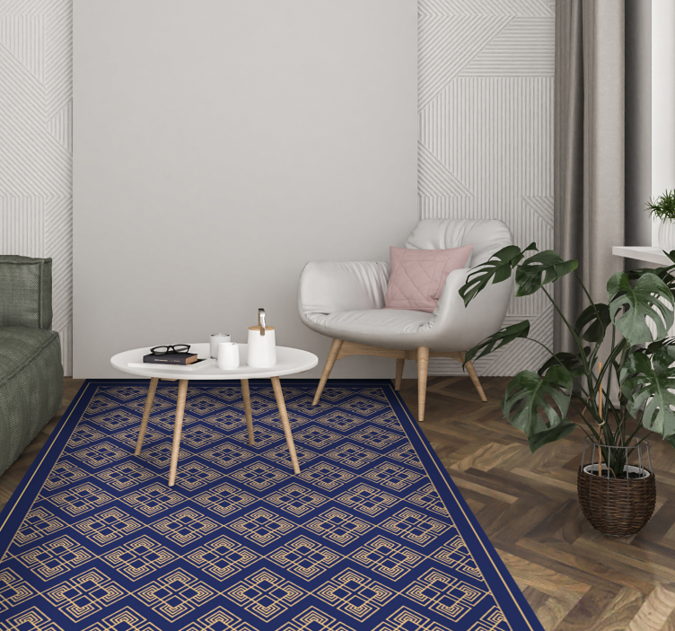 Dywan winylowy z mandalą geometryczna mandala - TenStickers