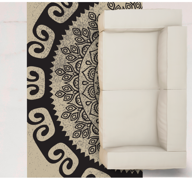 Dywan winylowy z mandalą wytworny wzór - TenStickers