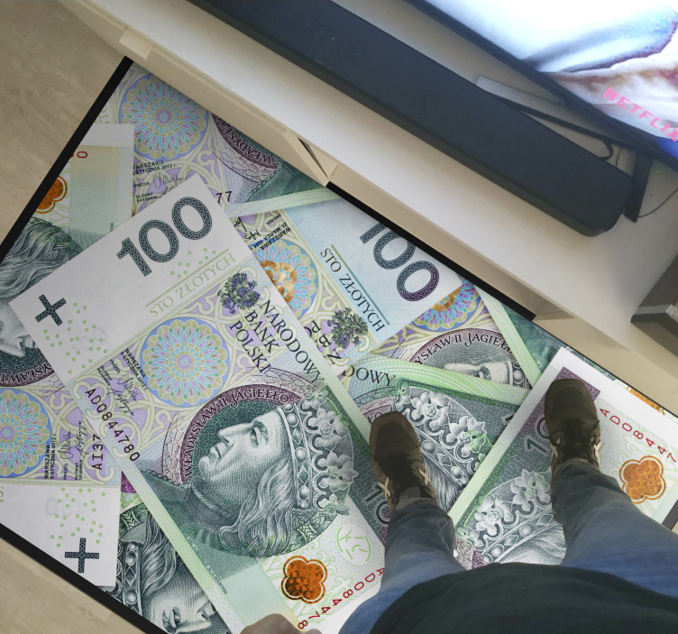 Dywan 100 złotych mapy świata - TenStickers