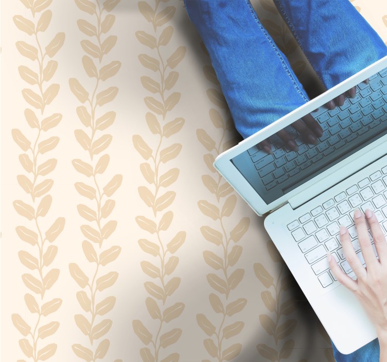 Dywan winylowy w kwiaty i rośliny wzór botaniczny - TenStickers