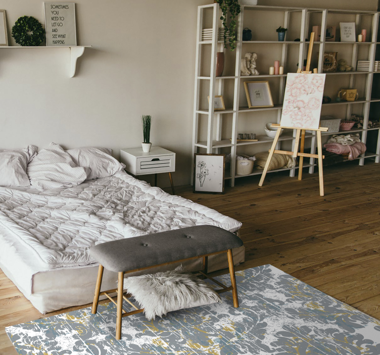 Dywan winylowy z mozaiką abstrakcyjna kompozycja mozaikowa - TenStickers