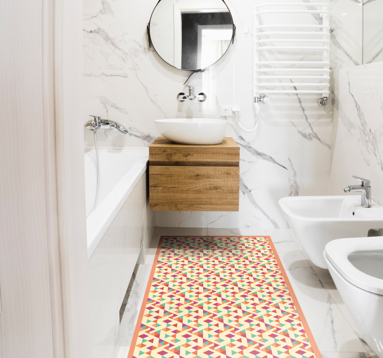 Dywan winylowy z mozaiką chodnik z motywem mozaiki - TenStickers