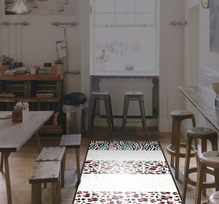 Dywan winylowy z mozaiką fuzja wzorów mozaikowych - TenStickers