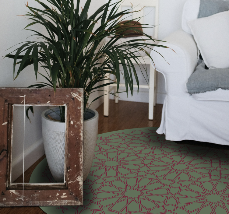 Dywan winylowy z mozaiką wytworna geometria - TenStickers