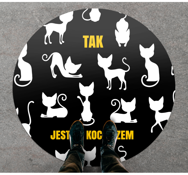 Dywan winylowy zwierzęta Tak, jestem kotem - TenStickers