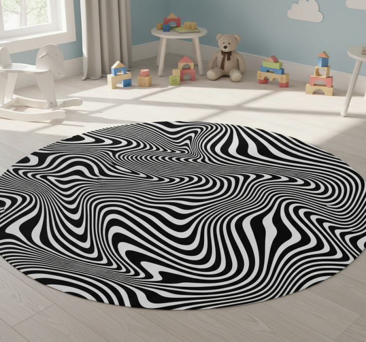 Dywan winylowy zwierzęta efekt 3d zebra - TenStickers